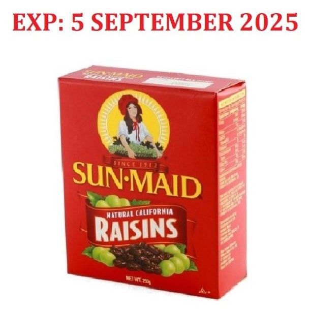 

Sunmaid Raisin California / Raisins Kiss California 250Gr