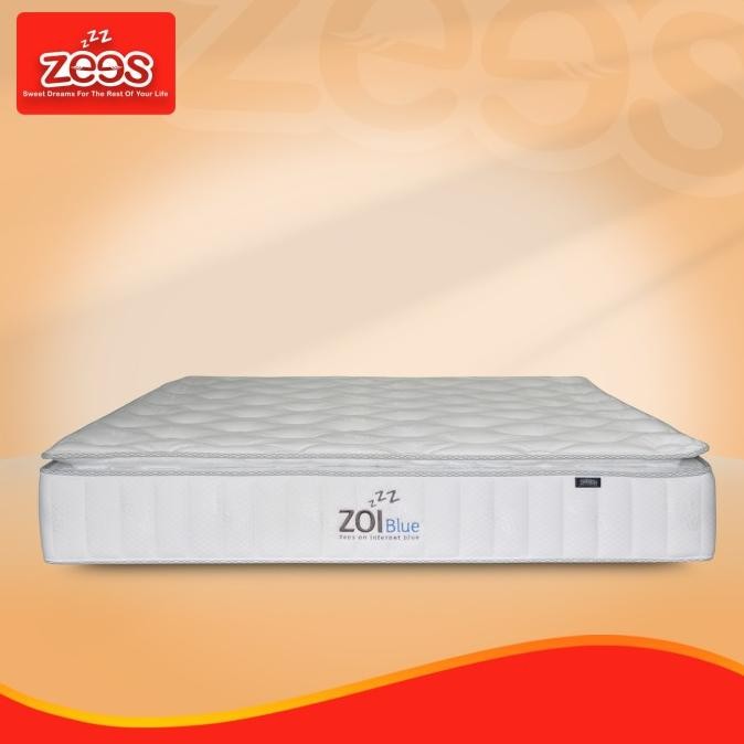 

BLUE- KASUR SPRINGBED ZEES TIPE ZOI BLUE PILLOW TOP - MATTRESS ONLY