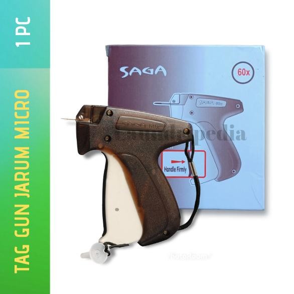 

saga tag gun / alat tembak tali label laundry/hang tag garment (micro) termurah