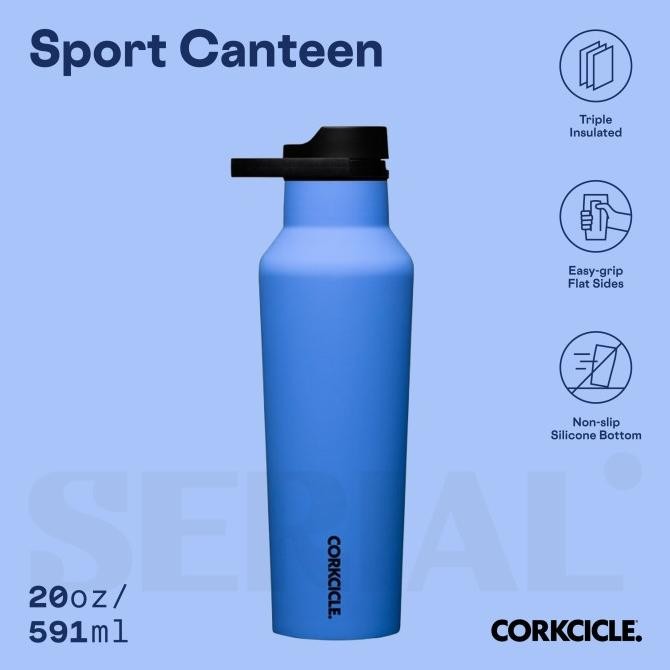 

BLUE- CORKCICLE SERIES A SPORT CANTEEN 20OZ - PACIFIC BLUE