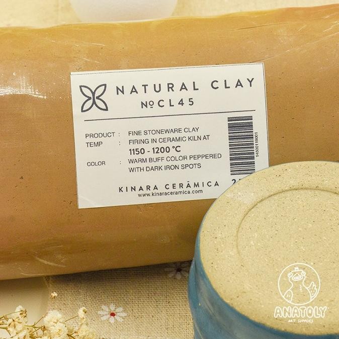 

Terlaris Natural Clay (Speckled) - Pottery / Ceramic Clay Type CL45 Net 2.5kg COD