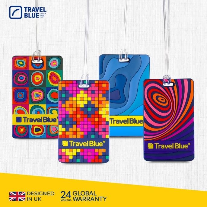 

BLUE- TRAVEL BLUE LUGGAGE ID NAME TAG GANTUNGAN LABEL NAMA KOPER