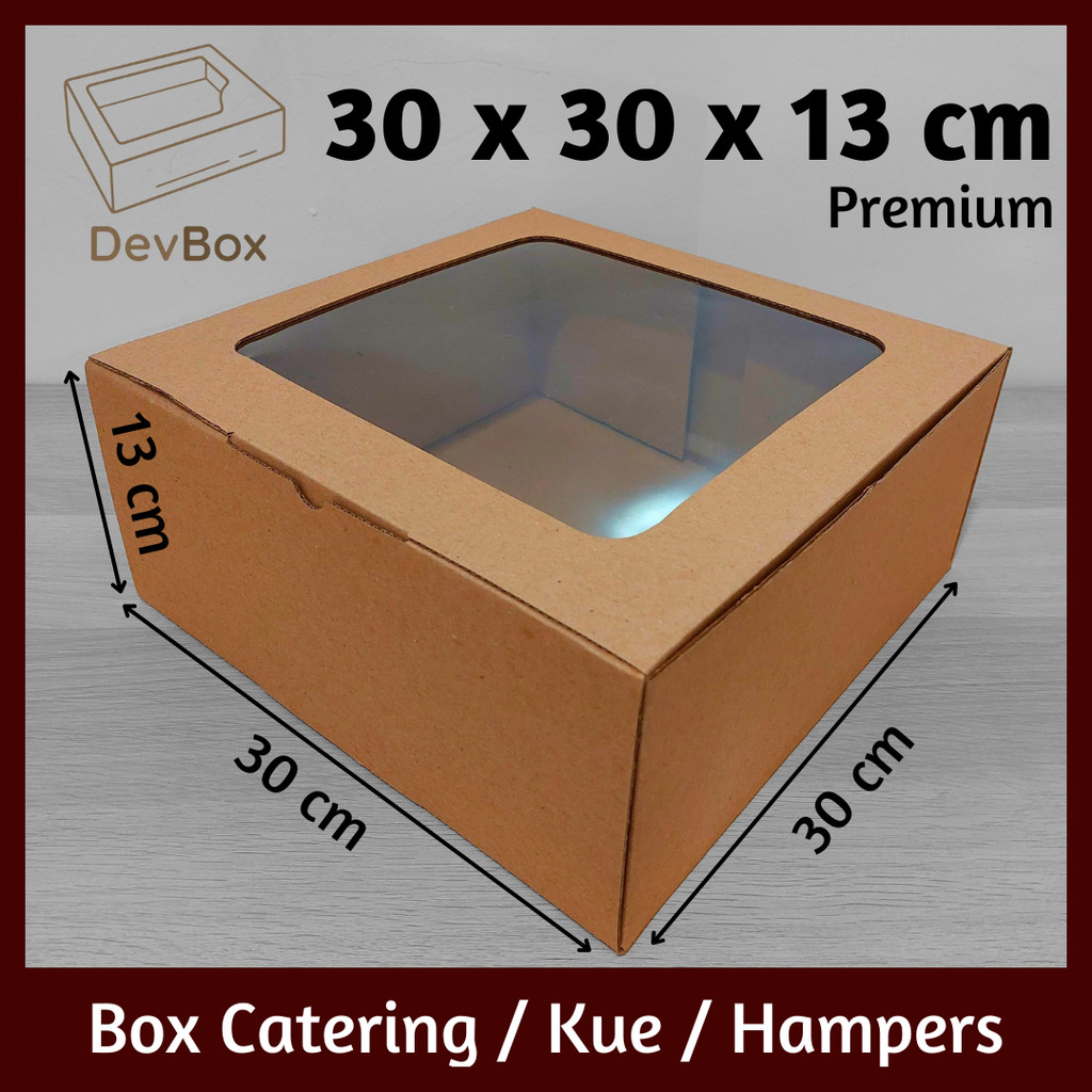 

Kardus Mika 30 x 30 x 13 cm | Kotak Makanan, Catering, Kue, Hampers, Hadiah | Model Pizza Tanpa Lakban