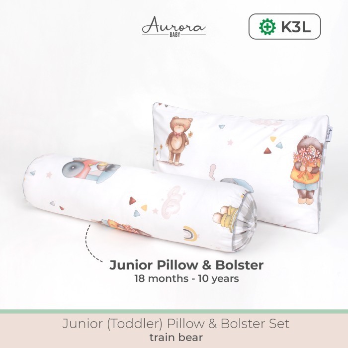 Aurora Baby Toddler Junior Pillow Set, Bantal Guling Set Anak 1-10Thn
