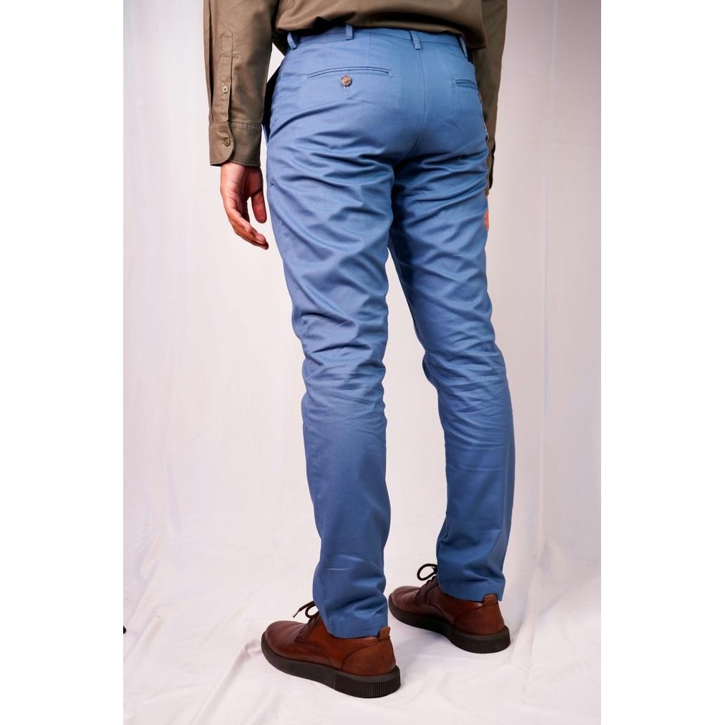

BLUE- STANLEY ADAMS CELANA CHINO PRIA NON-STRETCH SLIM FIT LIGHT BLUE