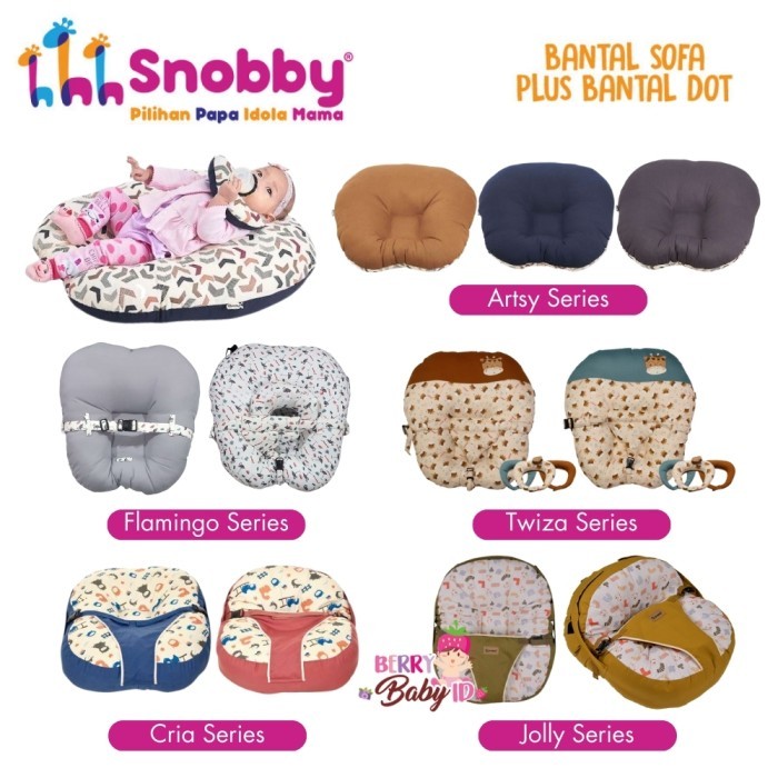 Snobby Bantal Sofa + Bantal Dot Sofa Bed Bayi Multifungsi Print