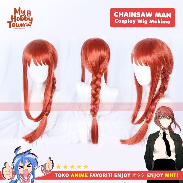Wig Rambut Palsu Cosplay Anime Chainsaw Man : Makima