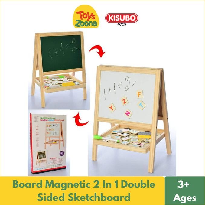 

Terlaris ToysZoona Board Magnetic 2 In 1 Double Sided Sketchboard COD
