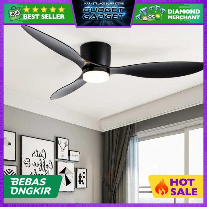 SOVE Kipas Angin Gantung Lampu Tri Color Ceiling Fan - YN-45