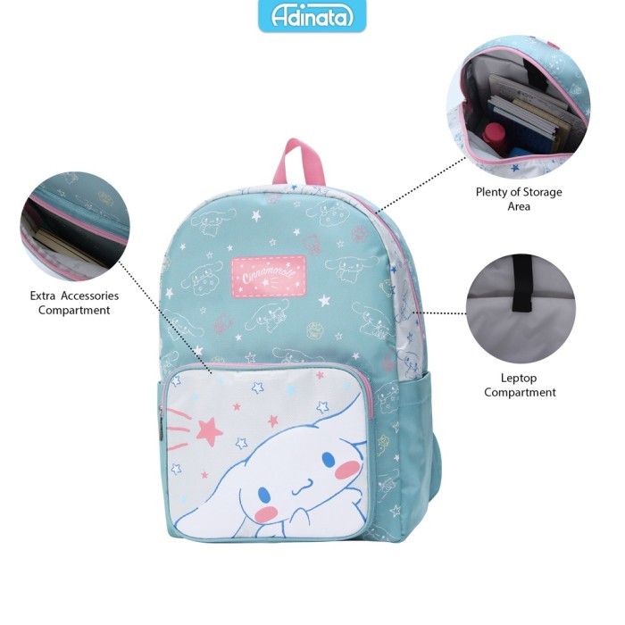 Cinnamoroll Cute Backpack XL - Adinata / Tas Ransel / Ransel Karakter