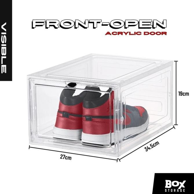 

visiblesneakers box front drop acrylic door transparent tebal termurah