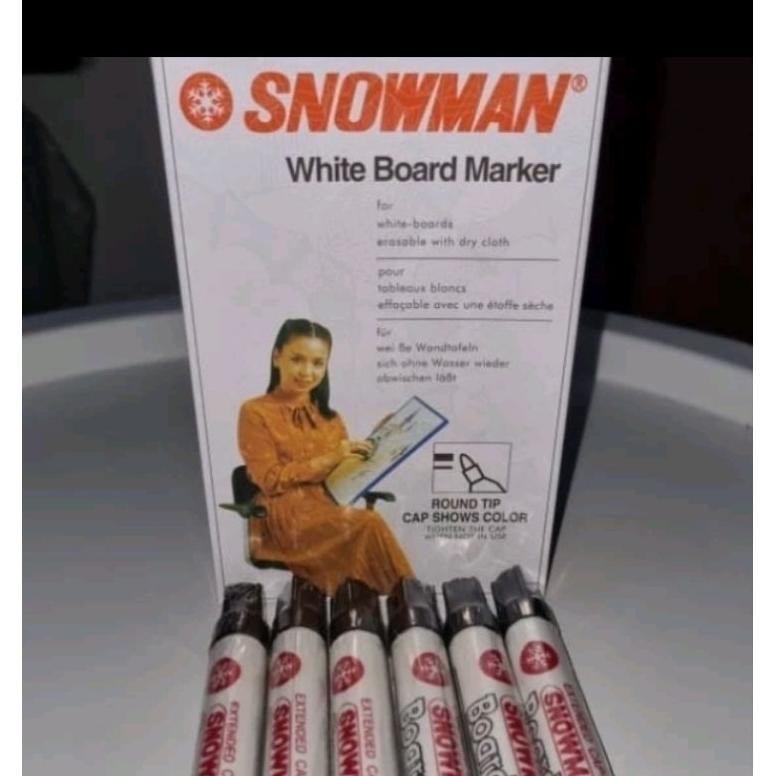 

Terlaris Spidol Snowman Whiteboard / White Board Marker Abg-12 / Abg12
