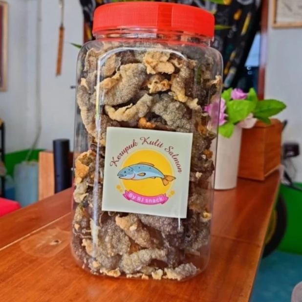 

Kerupuk Kulit Salmon Kemasan Jumbo Kripik Fish Skin