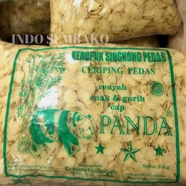 

Kerupuk Singkong Pedas Cap Panda 5Kg / Krupuk Singkong Panda Los 5Kg