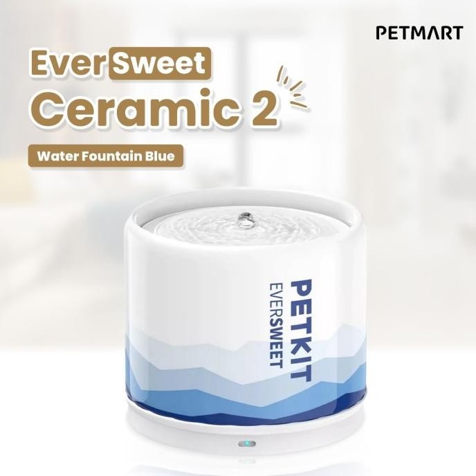 

BLUE- PETKIT EVERSWEET CERAMIC 2 WATER FOUNTAIN BLUE