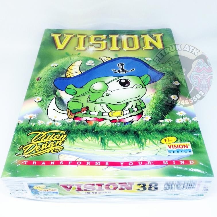 

New Arrival [Pak] Buku Tulis Vision Isi 38 Lembar (10 Pcs)