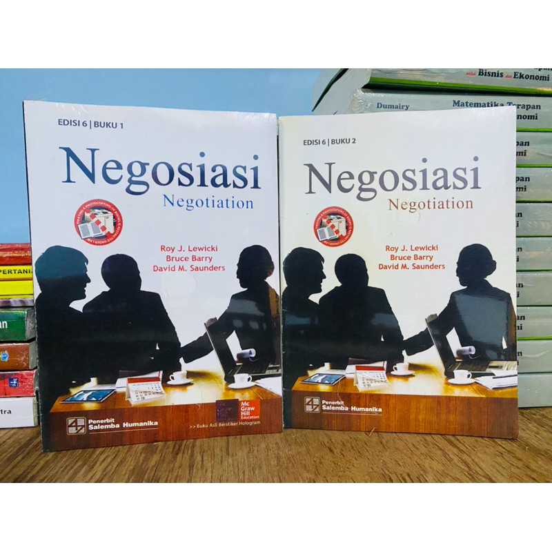 

BUKU NEGOTIATION (NEGOSIASI) BUKU 1 DAN 2 OLEH ROY LEWICKI (BAHASA INDONESIA)