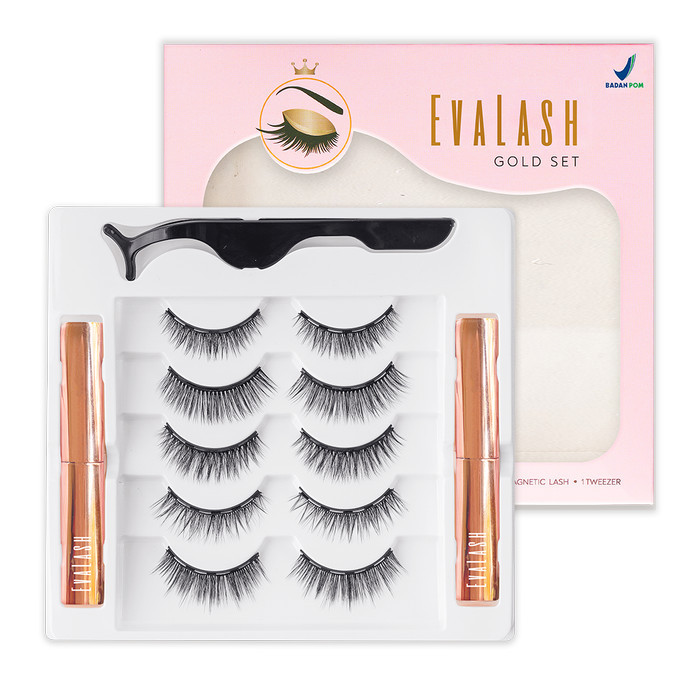 EVALASH NATURAL GOLD MIX BULUMATA EVA LASH MAGNETIC EYELASH