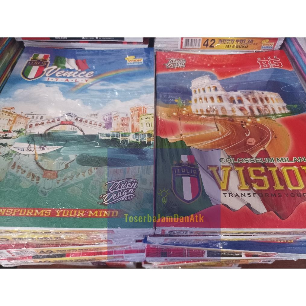 

Terlaris Buku Tulis Vision Sekolah / Buku 42 Lembar Isi 6 Buku / Buku Pelajar 1 Pack