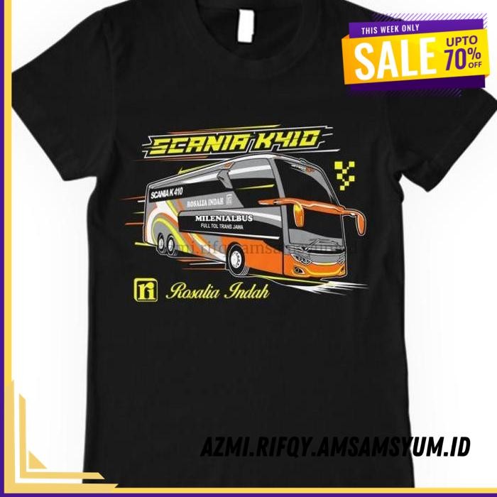 (DONE) KAOS BAJU BUSMANIA ROSALIA INDAH ANAK DEWASA BUS BIS MANIA   BISMANIA   TERLARIS !
