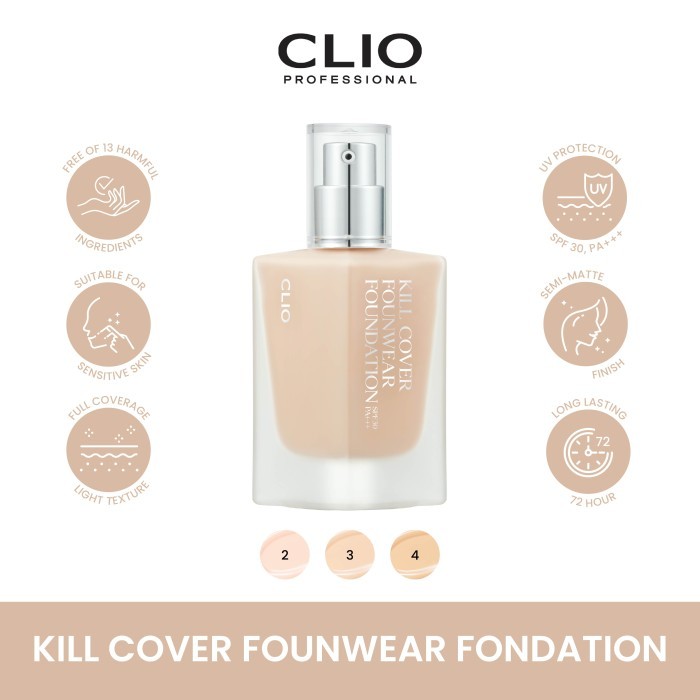 CLIO Kill Cover Founwear Foundation SPF 30, PA+++