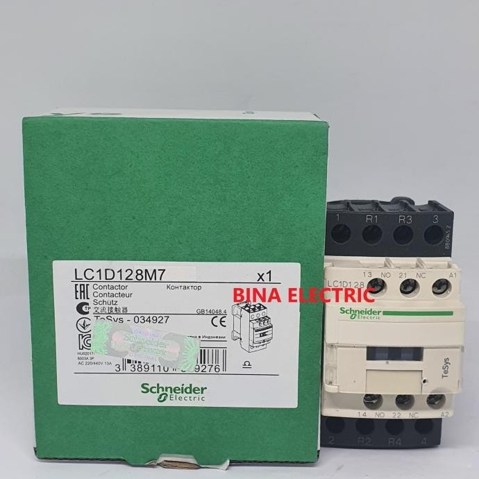 BEBAS ONGKIR - Kontaktor / Contactor Schneider LC1D128 LC1D128M7 4P 25A Original