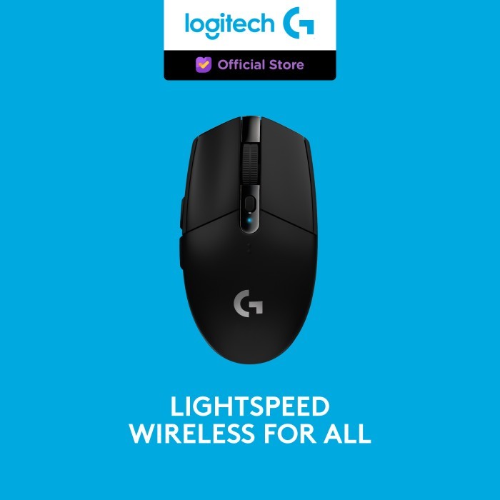 Logitech G305 Lightspeed Mouse Gaming Nirkabel Hitam 12K DPI