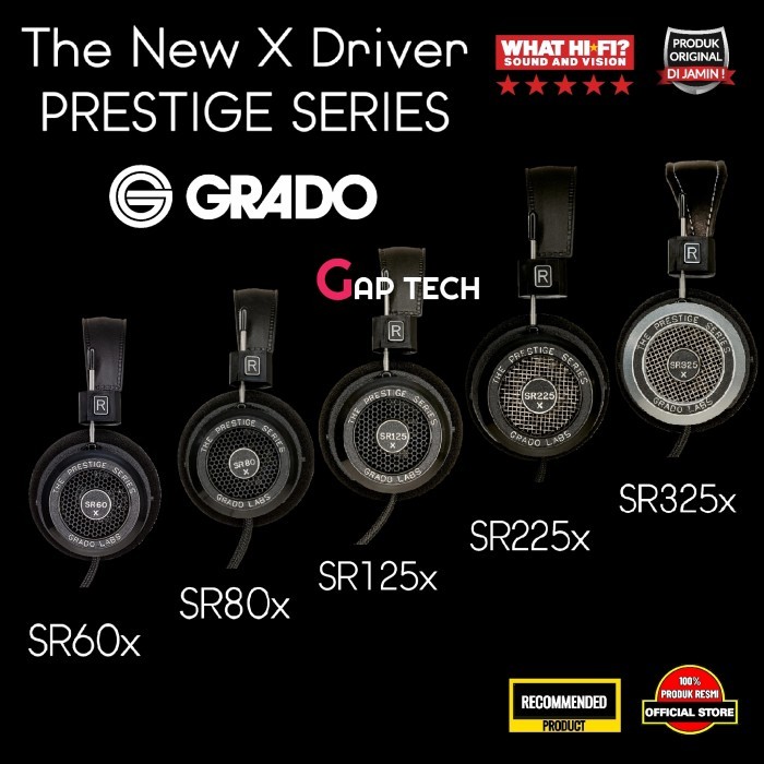 GRADO New Prestige Series SR60x / SR80x / SR125x / SR225x / SR325x