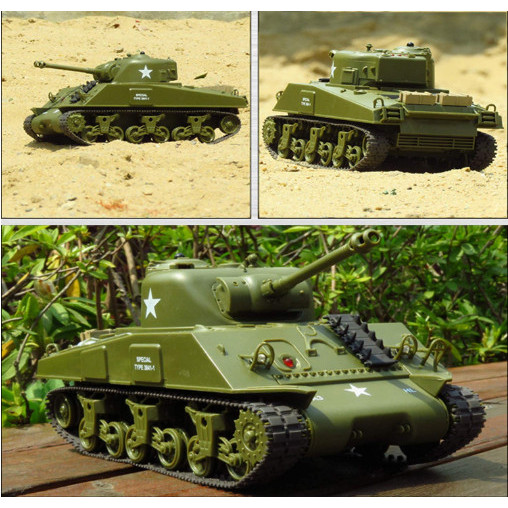 RC Sherman M4A3 US - Pershing M26 US IR Battle Tank 2.4Ghz 1/30