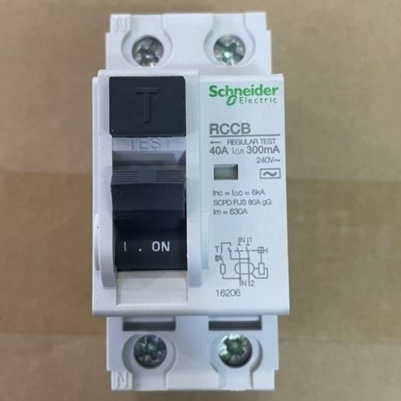 ELCB RCBO iD 2P 40A 300mA SCHNEIDER