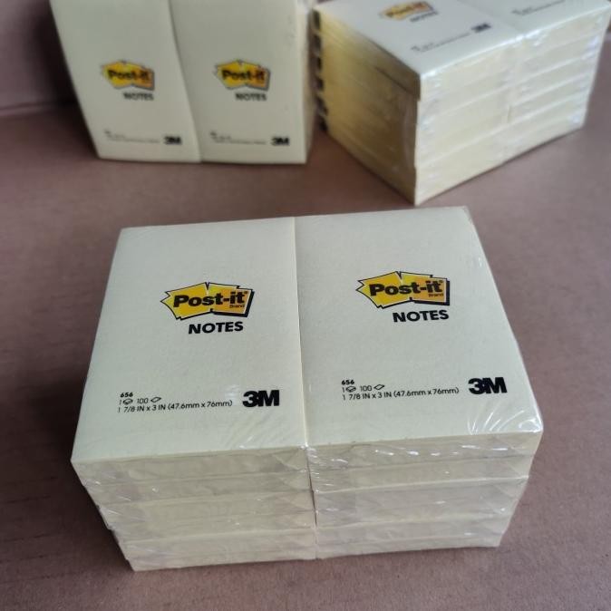 

post-it notes 656 -3M satu pack isi 12pads 47,6mm76mm yellow