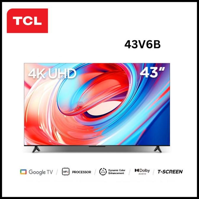 TERMURAH - TCL 43A8 Smart TV Android 4K UHD 43 Inch