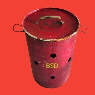 BAKAR SAMPAH TONG BESI PLAT TEBAL AWET TAHAN LAMA VOL.60L 37X60CM