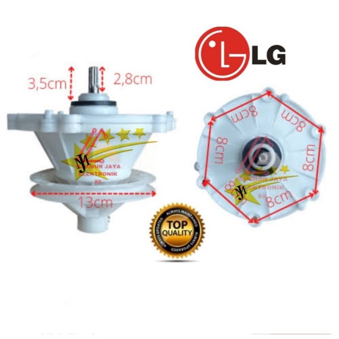 GEARBOX MESIN CUCI LG 2 TABUNG WP 1060R