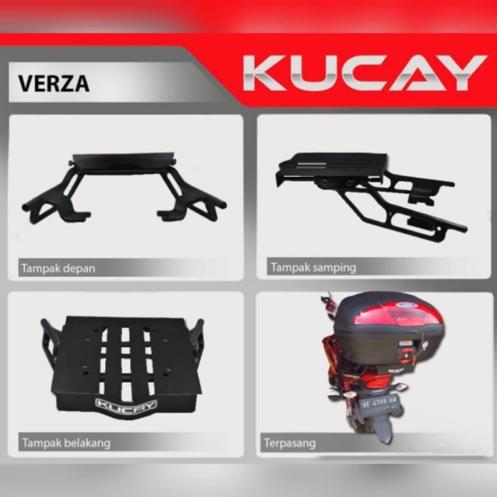 BRACKET BOX MOTOR KUCAY GESER HONDA VERZA GIVI KAPPA SHAD