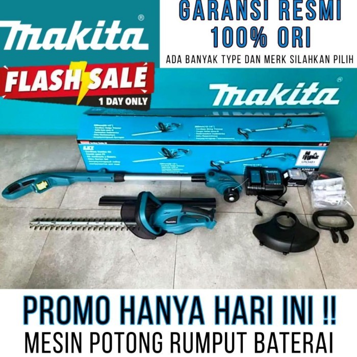 MAKITA MESIN PEMOTONG RUMPUT BATERAI PORTABLE KOSONG