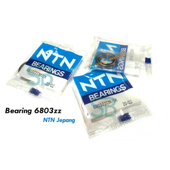 BEARING 6803ZZ NTN JAPAN BEARING INDUSTRI 6803Z JEPANG NTN 6803ZZ