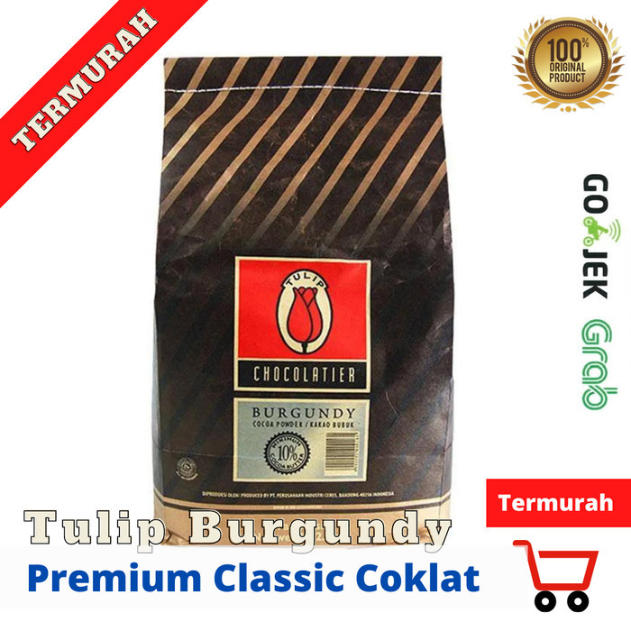 

Tulip Burgundy 2,5kg/sak Pure Light Coklat Cocoa Bubuk Cokelat