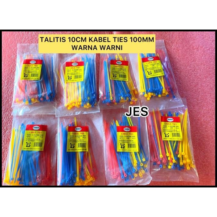 

TERBARU TALITIS 10CM KABEL TIES 100MM WARNA WARNI