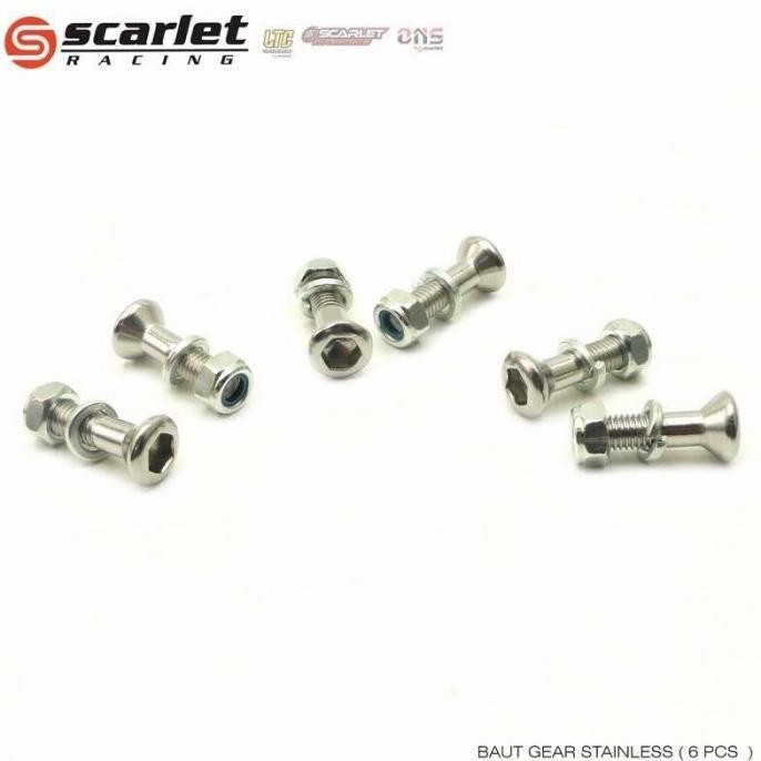 baut gear scarlet original baut gear klx crf dtracker scarlet buat gea 