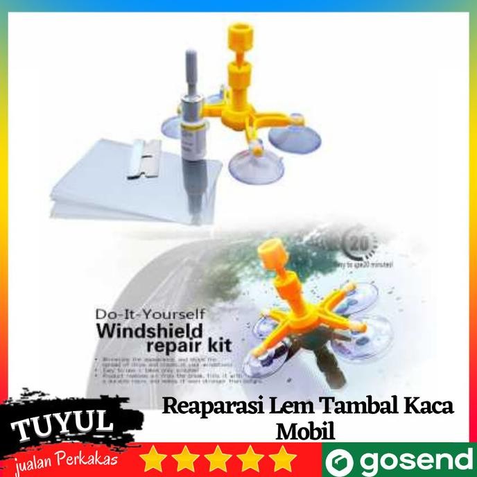 Terbaru Original Import Repair Kit / Lem Tambal Kaca Mobil Retak