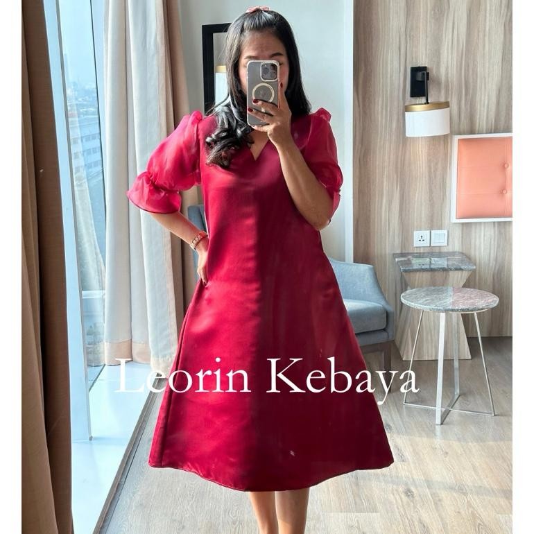 jku Dress Modern Ivana Dress Natal Dress Pesta Premium Murah Casual Wanita Kondangan Midi Gaun Remaj