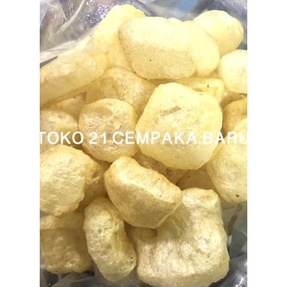 

Kerupuk Kulit Sapi Rasa Asin 500 Gram | Krupuk Kulit 500G Rambak