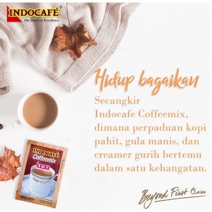 

Kopi Indocafe Coffeemix 3 In 1 Sachet 20Gr Kopi Mix 1Pcs Dmj