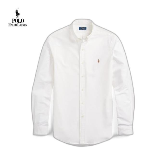 Polo'S Ralph Lauren Kemeja Lengan Panjang Polos Pria Postpic