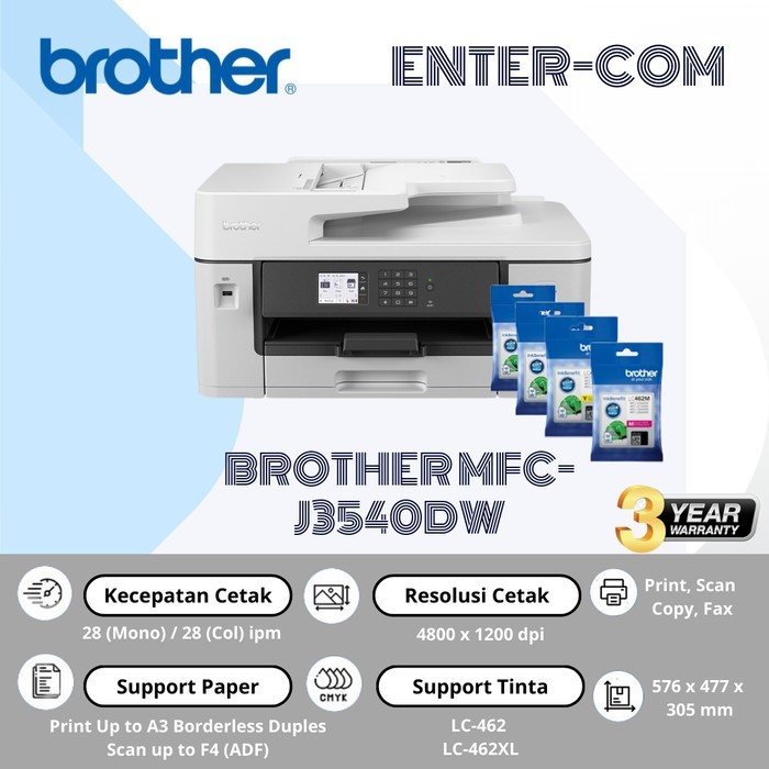 PRINTER BROTHER MFC-J3530DW (GARANSI RESMI BROTHER INDONESIA)