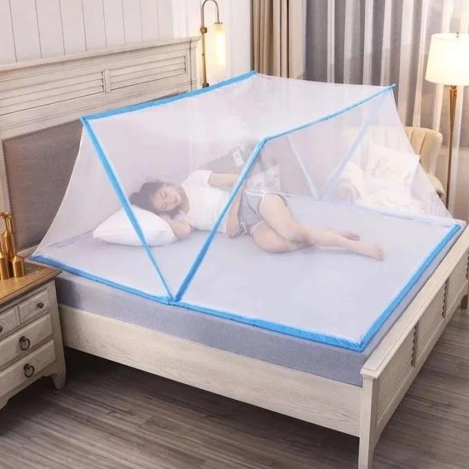 KELAMBU TEMPAT TIDUR 120 X 200CM SEMUA UKURAN/KELAMBU KOTAK LIPAT