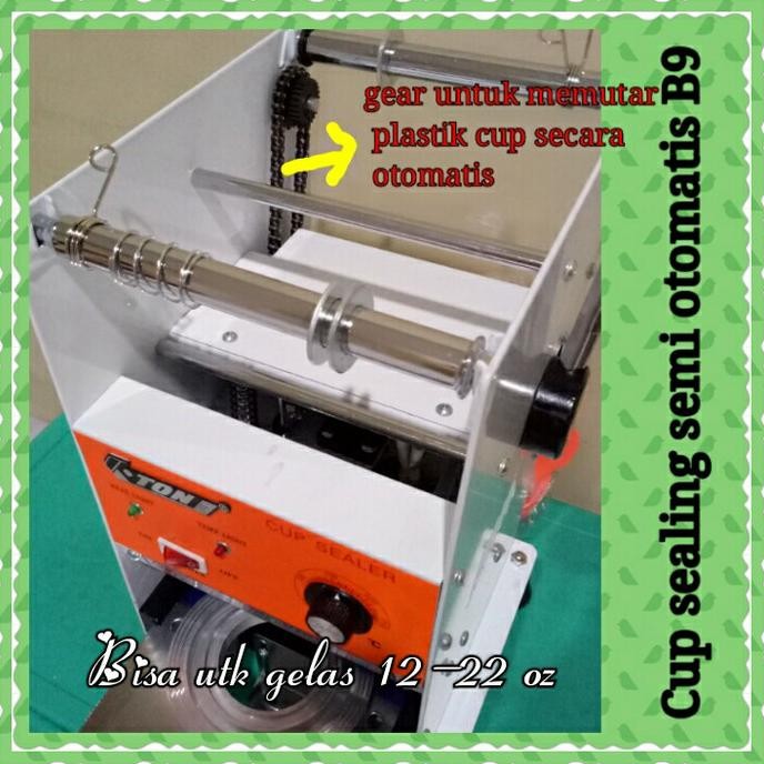 Mesin cup Sealer Semi otomatis ET B9 khusus gelas kecil,Cup sealing ET B9 khusus gelas kecil/Aqua se