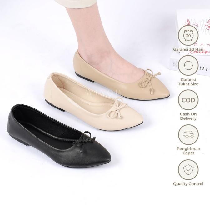 Super Spesial Winod Eroti Flatshoes (Inner Busa Size 37-40) Ready 6 Warna Fashion 2024