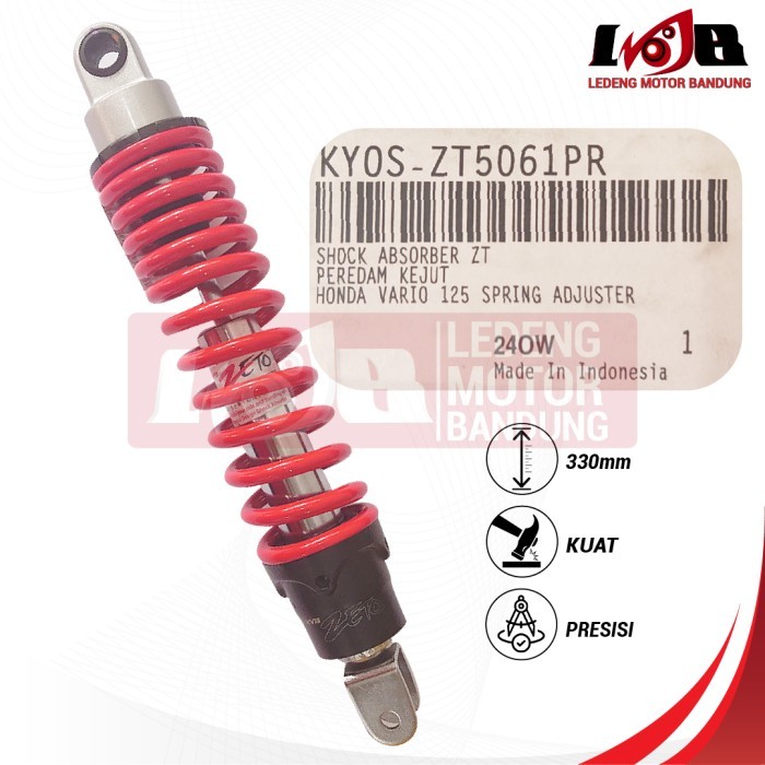 Langsung Order Ya Kak Kyb Zeto Shockbreaker Vario 125Cc Spring Adjuster 330Mm Suspensi Motor